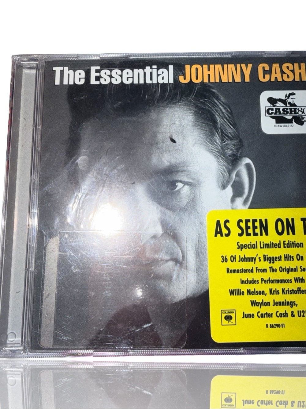 Johnny Cash The Essential CD - Black & Yellow